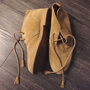 Lucky Brand Genuine leather booties with tassels